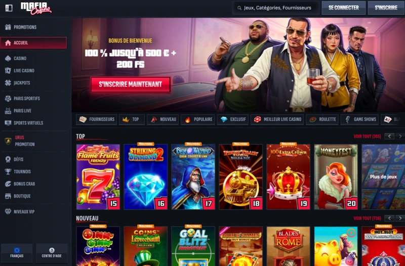 mafiacasino home page