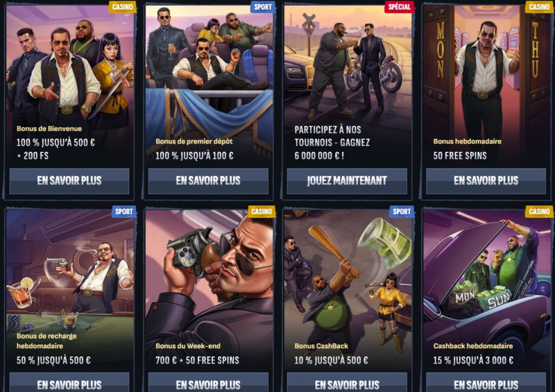 mafiacasino promotions page